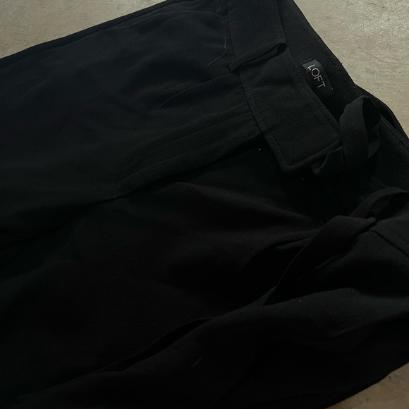 Loft Black Tie Dress Pants - Picture 4 of 7